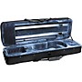 Featherweight C-3960 Deluxe Violin Case - Rectangular 4/4 Size Black Exterior, Blue Interior