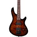 Schecter Guitar Research C-4 Standard Electric Bass Guitar Charcoal SatinTobacco Burl