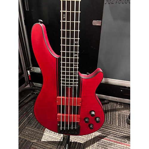 Schecter Guitar Research C-5 GT Electric Bass Guitar Satin Trans Red