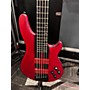 Used Schecter Guitar Research C-5 GT Electric Bass Guitar Satin Trans Red