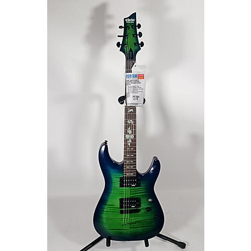 Schecter Guitar Research C-6 ELITE Solid Body Electric Guitar Blue Burst