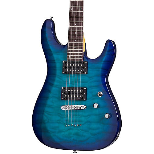 Schecter Guitar Research C-6 Plus Electric Guitar Ocean Blue Burst