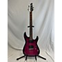 Used Schecter Guitar Research C-6 Plus Solid Body Electric Guitar Magenta