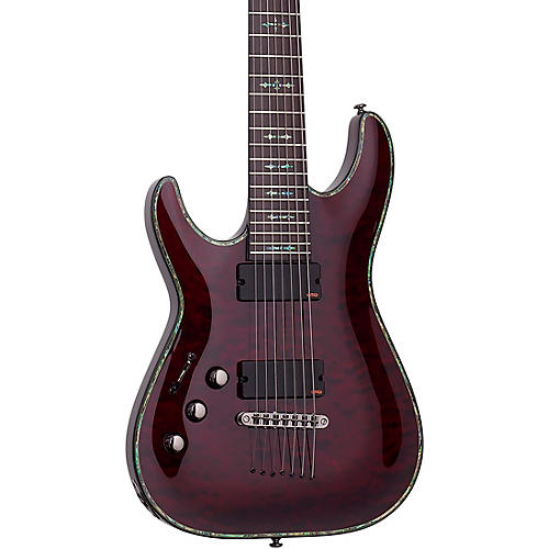 Schecter Guitar Research C-7 Hellraiser - Left Handed Black Cherry