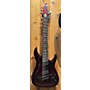 Used Schecter Guitar Research C-7 Ms Silver Mountain Solid Body Electric Guitar blood moon