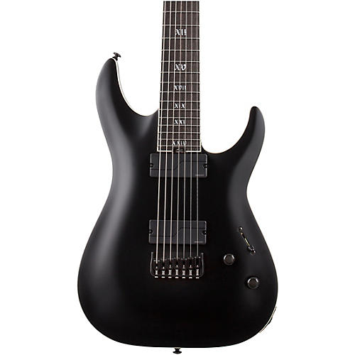 Schecter Guitar Research C-7 SLS Elite Evil Twin 7-String Electric Guitar Condition 1 - Mint Satin Black