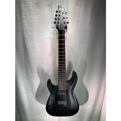 Schecter Guitar Research C-7 STEALTH Electric Guitar Satin Black