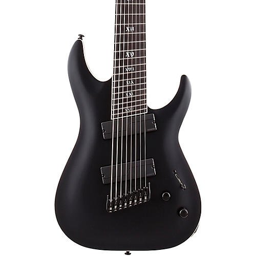 Schecter Guitar Research C-8 MS SLS Elite Evil Twin 8-String Electric Guitar Satin Black
