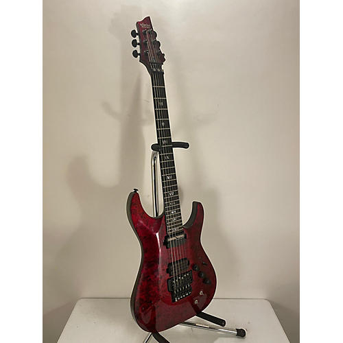 Schecter Guitar Research C1 Apocalypse Solid Body Electric Guitar TRANS BLOOD RED