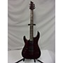Used Schecter Guitar Research C1 Hellraiser Left Handed Electric Guitar Black Cherry