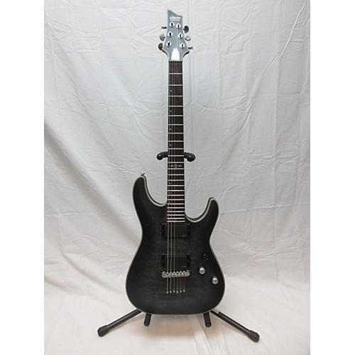 Schecter Guitar Research C1 Platinum Solid Body Electric Guitar Trans Black