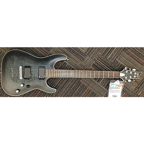 Schecter Guitar Research C1 Platinum Solid Body Electric Guitar Trans Gray