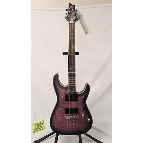 Schecter Guitar Research C1 Platinum Solid Body Electric Guitar Purple