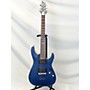 Used Schecter Guitar Research C1 Platinum Solid Body Electric Guitar Blue Tiger Maple