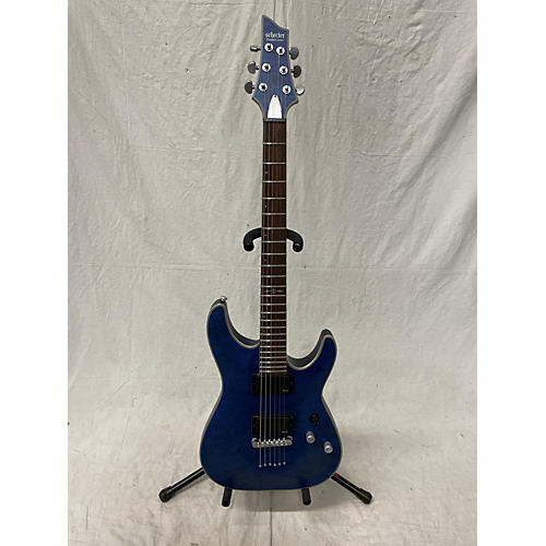Schecter Guitar Research C1 Platinum Solid Body Electric Guitar Blue