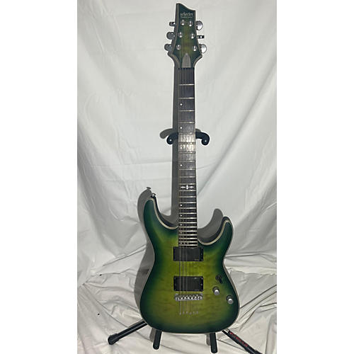Schecter Guitar Research C1 Platinum Solid Body Electric Guitar Emerald Burst