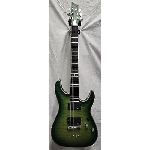 Schecter Guitar Research C1 Platinum Solid Body Electric Guitar Green