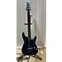 Used Schecter Guitar Research C1 Platinum Solid Body Electric Guitar transparent midnight blue