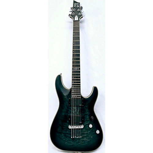 Schecter Guitar Research C1 Platinum Solid Body Electric Guitar Trans Black