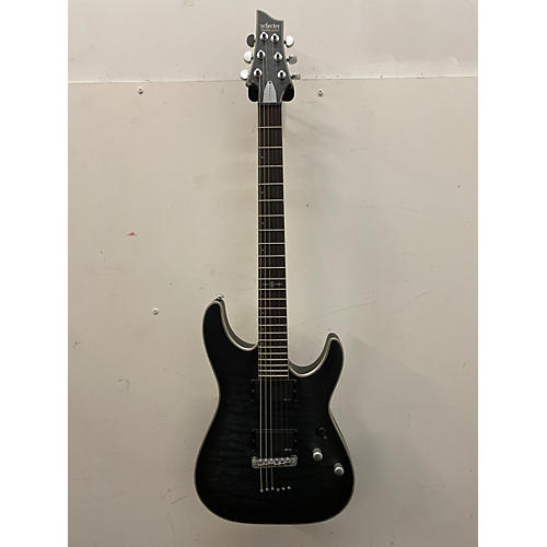 Schecter Guitar Research C1 Platinum Solid Body Electric Guitar Translucsent Black