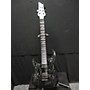 Used Schecter Guitar Research C1 Silver Mountain Left Handed Black and Silver