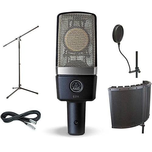 AKG C214 VS1 Stand Pop Filter and Cable Kit | Musician's Friend