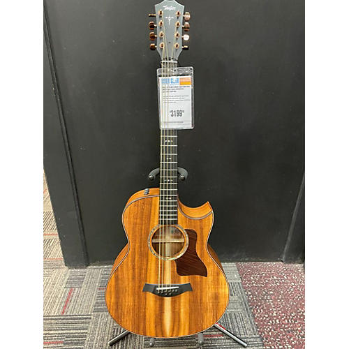 Taylor C26ce Custom Koa Baritone 8 Acoustic Electric Guitar Koa