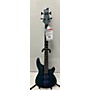 Used Schecter Guitar Research C4 4 String Electric Bass Guitar Trans Blue