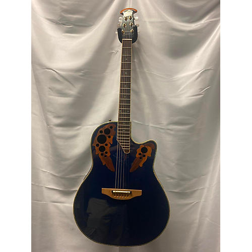 Ovation C44 Celebrity Deluxe Acoustic Electric Guitar Blue