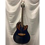 Used Ovation C44 Celebrity Deluxe Acoustic Electric Guitar Blue