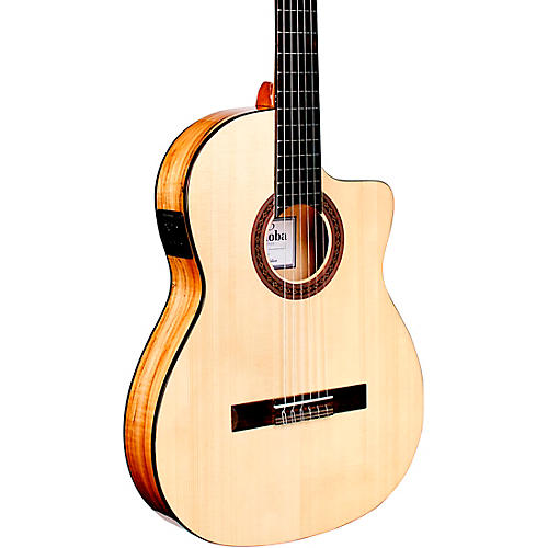Cordoba C5-CET Thinbody Spalted Maple Nylon-String Acoustic-Electric Guitar Condition 1 - Mint Gloss Natural