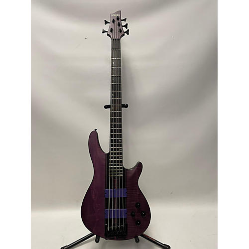 Schecter Guitar Research C5 GT Electric Bass Guitar Trans Purple