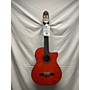 Used Washburn C5CE-A Classical Acoustic Guitar Trans Orange