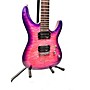Used Schecter Guitar Research C6 Plus Solid Body Electric Guitar magenta
