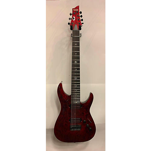 Schecter Guitar Research C7 Apocalypse 7-string Solid Body Electric Guitar red reign