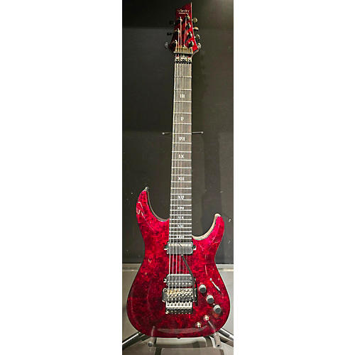 Schecter Guitar Research C7 FRS Apocalypse Solid Body Electric Guitar Crimson Flame