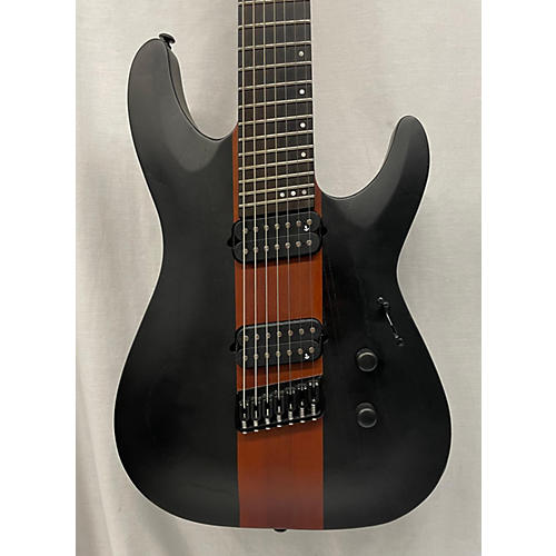 Schecter Guitar Research C7 Multiscale Rob Scallon Solid Body Electric Guitar Satin Dark Roast