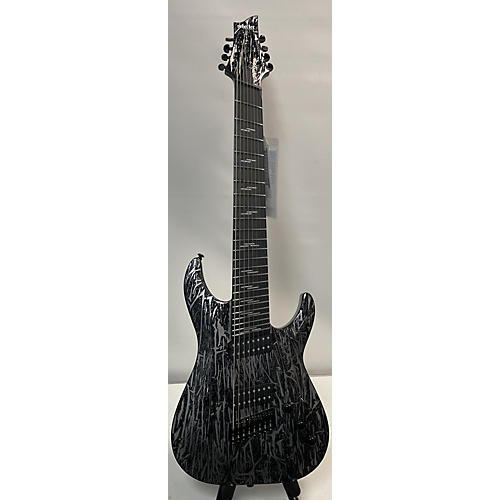 Schecter Guitar Research C8 Silver Mountain Solid Body Electric Guitar Silver