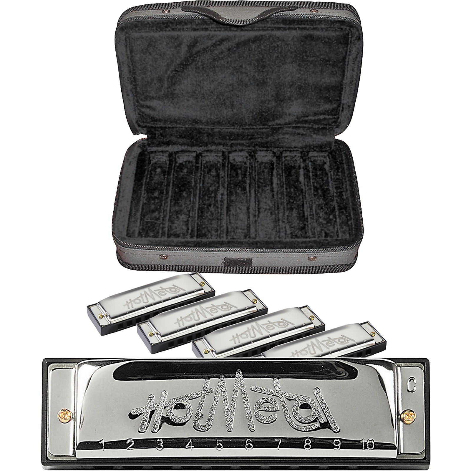 Hohner CASE OF METAL Harmonica 5Pack Musician's Friend