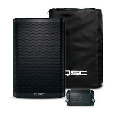 QSC CB10 Portable 10" Loudspeaker With Cover and Replacement Battery