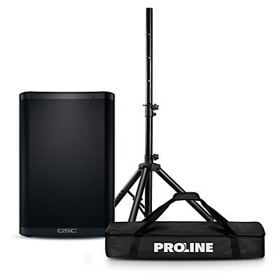 QSC CB10 Portable 10" Loudspeaker With Stand