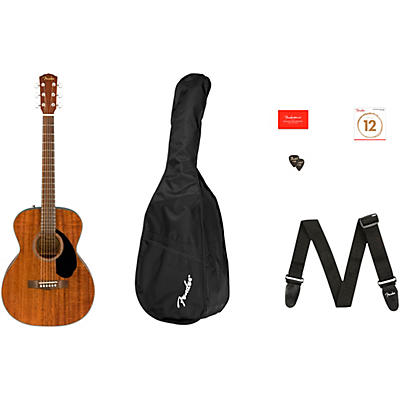 Fender CC-60S Concert All-Mahogany Acoustic Guitar Pack V2