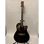 Used Ovation CC257 Acoustic Electric Guitar Black
