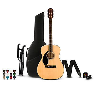 Fender CD-60S LH Dreadnought Left-Handed Acoustic Guitar Pack