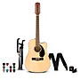 Fender CD-60SCE Dreadnought 12-String Acoustic-Electric Guitar Pack - Natural