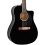 Open-Box Fender CD-60SCE Dreadnought Acoustic-Electric Guitar Condition 2 - Blemished Black 197881195403