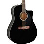 Open-Box Fender CD-60SCE Dreadnought Acoustic-Electric Guitar Condition 2 - Blemished Black 197881438036