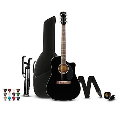 Fender CD-60SCE Dreadnought Acoustic-Electric Guitar Pack