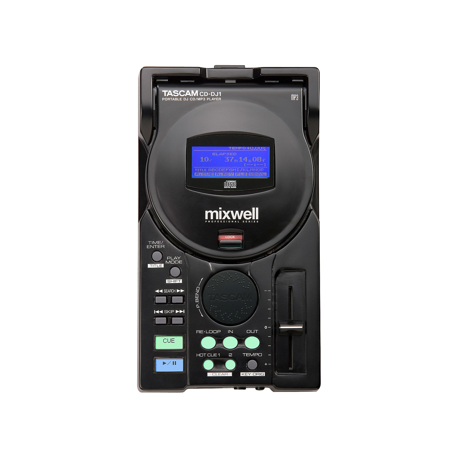 Tascam CDDJ1 Portable DJ CD/MP3 Player Musician's Friend