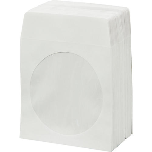 BK Media CD & DVD Paper Sleeves with Window 100-Pack